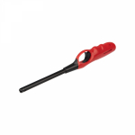 Бытовая газовая пьезозажигалка СОКОЛ с классическим пламенем, многоразовая, красная СК-302L 61-0961