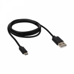 USB кабель microUSB длинный штекер 1м черный REXANT (1/10/500)
